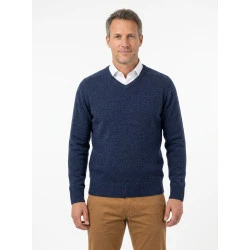 Baileys Scottish Trui V-Hals | Denim Blauw