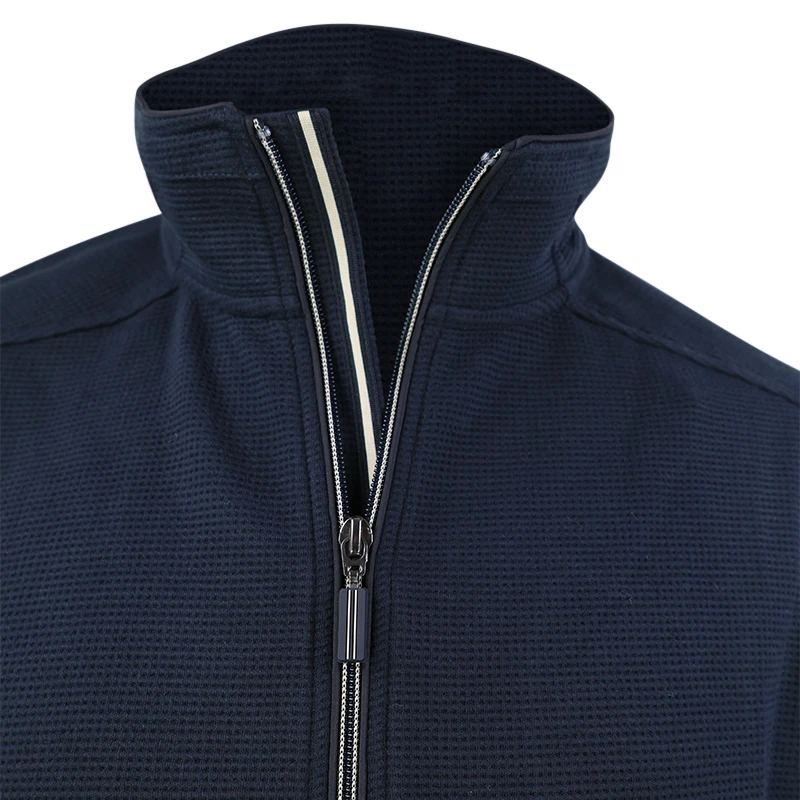 Baileys Sportief Vest | Marine Wafel Print | www.pietkoopmans.nl