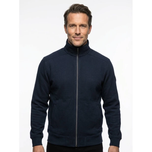 Baileys Sportief Vest | Marine Wafel Print | www.pietkoopmans.nl