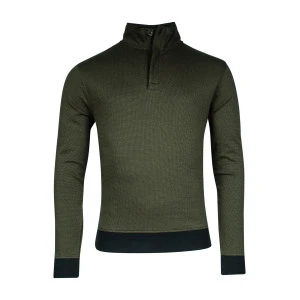 Baileys Trui Met Rits en Knoop | Olijf Print