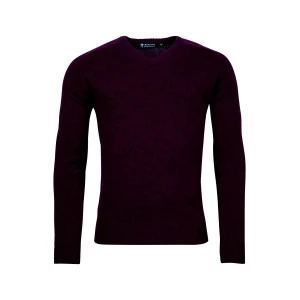 Baileys Scottish Trui V-Hals | Aubergine