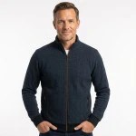 Baileys Winter Vest 2-Tone | Blauw Gemeleerd | www.pietkoopmans.nl