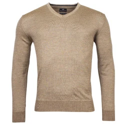Baileys Trui Merino Wol V hals | Beige