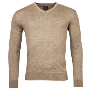 Baileys Trui Merino Wol V hals | Beige