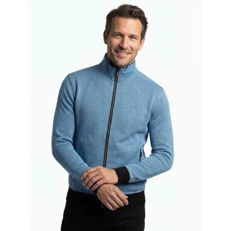 Baileys Zomer Sweat Vest | Lichtblauw Print | www.pietkoopmans.nl
