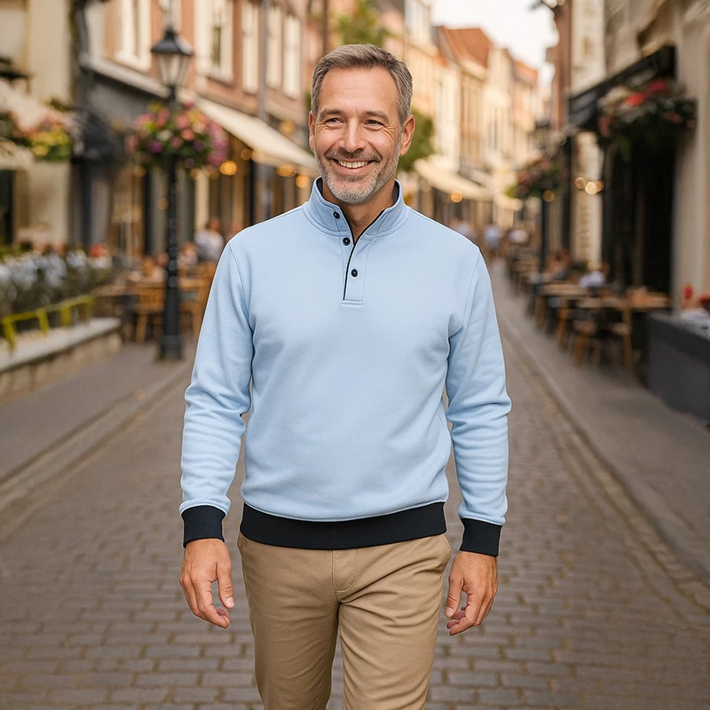 Baileys Zomer Sweatshirt | Baby Blue | www.pietkoopmans.nl