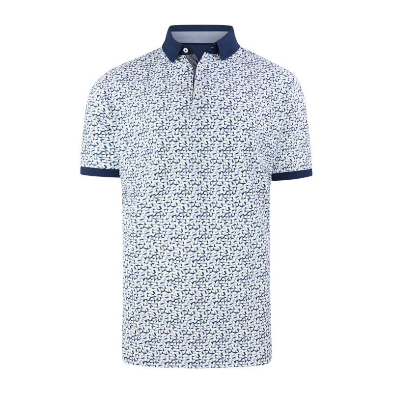 Baileys Polo Korte Mouw | Camel Print | www.pietkoopmans.nl