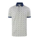 Baileys Polo Korte Mouw | Taupe Marine Print | www.pietkoopmans.nl
