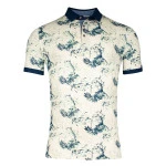 Baileys Polo Korte Mouw | Marine Mint Print | www.pietkoopmans.nl