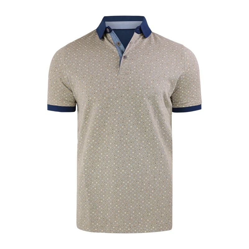Baileys Stretch Polo | Square Camel| www.pietkoopmans.nl