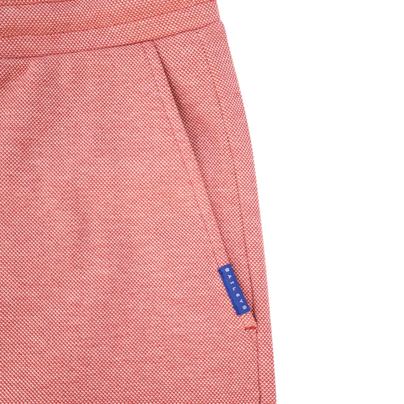 Baileys Korte Sweat Broek  | Lichtrood | www.pietkoopmans.nl