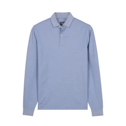 Baileys Polo Lange Mouw | Blauw Melange