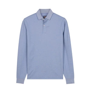 Baileys Polo Lange Mouw | Blauw Melange