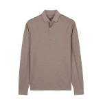 Baileys Polo Lange Mouw | Bruin Melange | www.pietkoopmans.nl