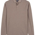 Baileys Polo Lange Mouw | Bruin Melange | www.pietkoopmans.nl