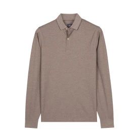 Baileys Polo Lange Mouw | Bruin Melange