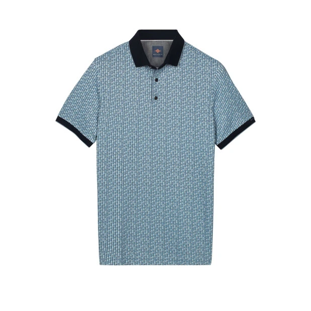 Baileys Polo Korte Mouw | Blue Sky | www.pietkoopmans.nl