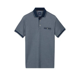 Baileys Polo Korte Mouw | Blauw Melange
