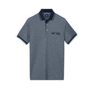 Baileys Polo Korte Mouw | Blauw Melange