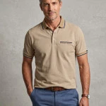 Baileys Polo Korte Mouw | Zand | www.pietkoopmans.nl