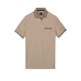 Baileys Polo Korte Mouw | Zand