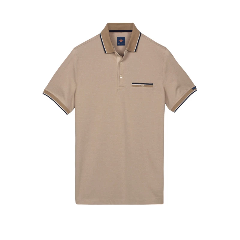 Baileys Polo Korte Mouw | Zand | www.pietkoopmans.nl