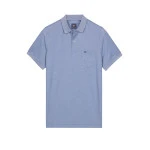 Baileys Polo Korte Mouw | Middenblauw Melange | www.pietkoopmans.nl
