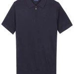 Baileys Gebreide Polo met Rits | Donkerblauw | www.pietkoopmans.nl