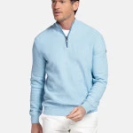 Baileys Half Zip Trui | Lichtblauw | www.pietkoopmans.nl