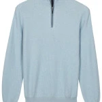 Baileys Half Zip Trui | Lichtblauw | www.pietkoopmans.nl