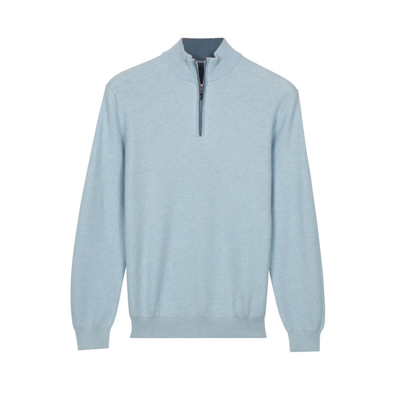 Baileys Half Zip Trui | Lichtblauw | www.pietkoopmans.nl