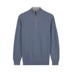Baileys Half Zip Trui | Jeansblauw | www.pietkoopmans.nl