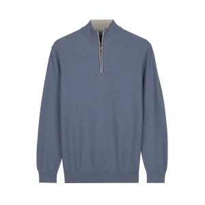Baileys Half Zip Trui | Jeansblauw