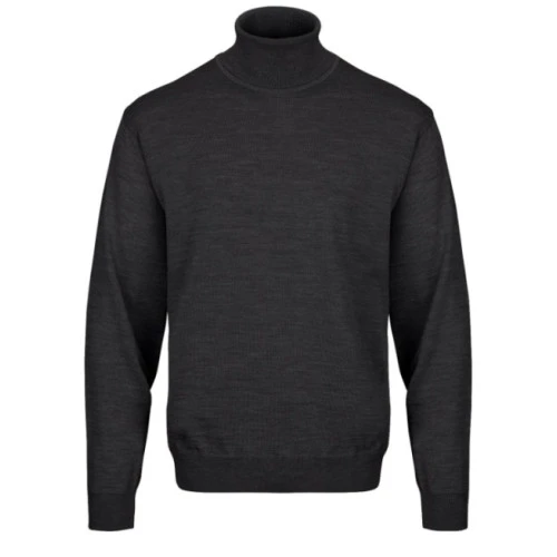 Belika Col Pullover |  Antraciet | www.pietkoopmans.nl