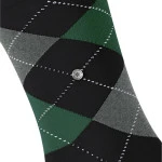 Burlington Sokken King | Zwart Groen | www.pietkoopmans.nl