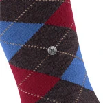 Burlington Kniekousen  | Blauw Rood Melange | www.pietkoopmans.nl