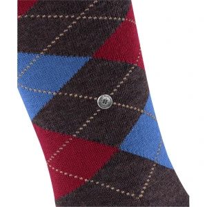 Burlington Kniekousen | Blauw Rood Melange