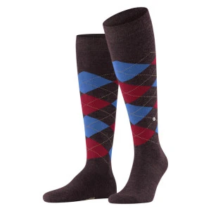 Burlington Kniekousen | Blauw Rood Melange