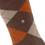 Burlington Sokken Edinburgh | Beige Oranje Geruit | www.pietkoopmans.nl