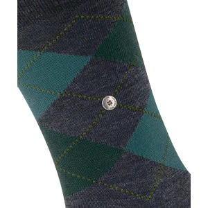 Burlington Edinburgh Mel Sokken | Groen Teal Geruit