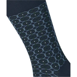 Burlington Fashion Sokken | Marine Groen Patroon