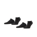 Burlington Sneaker Sokken | Duo Zwart | www.pietkoopmans.nl