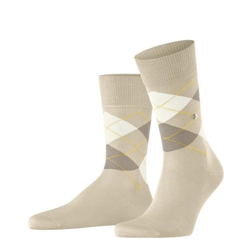 Burlington Manchester Sokken | Crème Kit | www.pietkoopmans.nl