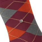 Burlington Manchester Sokken | Bordeaux Oranje | www.pietkoopmans.nl