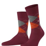 Burlington Manchester Sokken | Bordeaux Oranje | www.pietkoopmans.nl