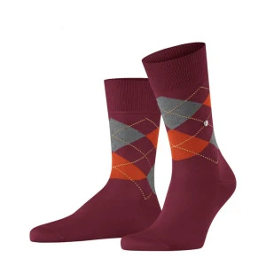 Burlington Manchester Sokken | Bordeaux Oranje