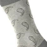 Burlington Paisley Sokken | Lichtgrijs | www.pietkoopmans.nl