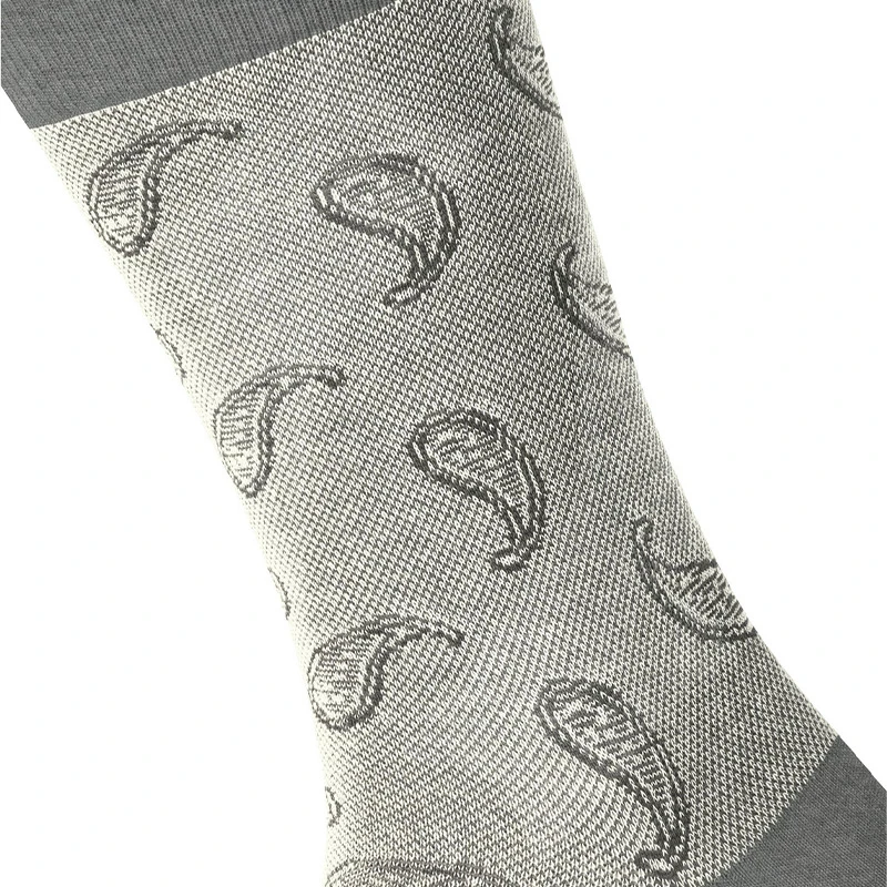 Burlington Paisley Sokken | Lichtgrijs | www.pietkoopmans.nl