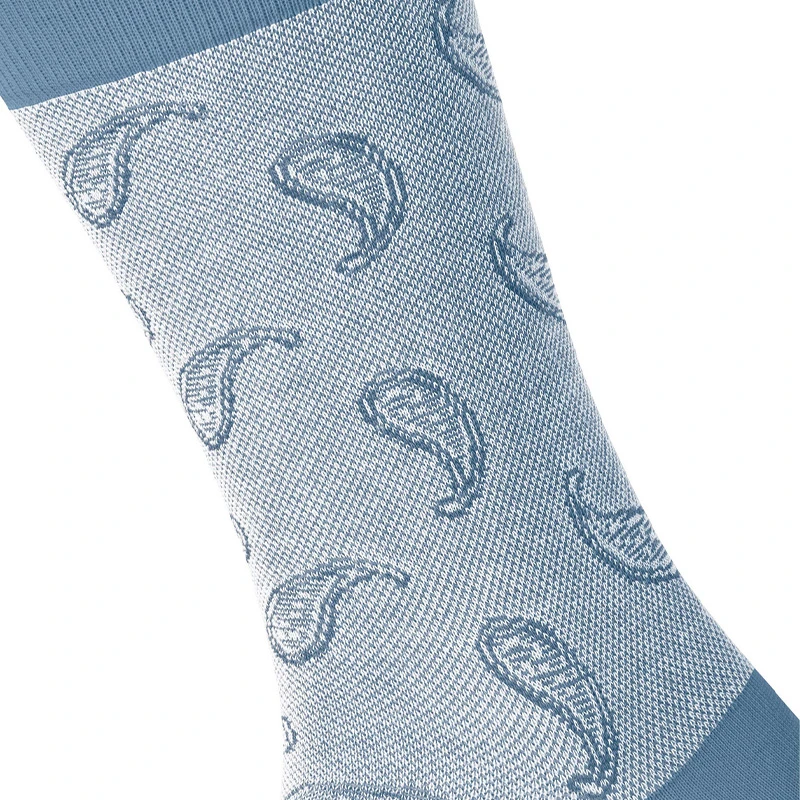 Burlington Paisley Sokken | Lichtblauw | www.pietkoopmans.nl