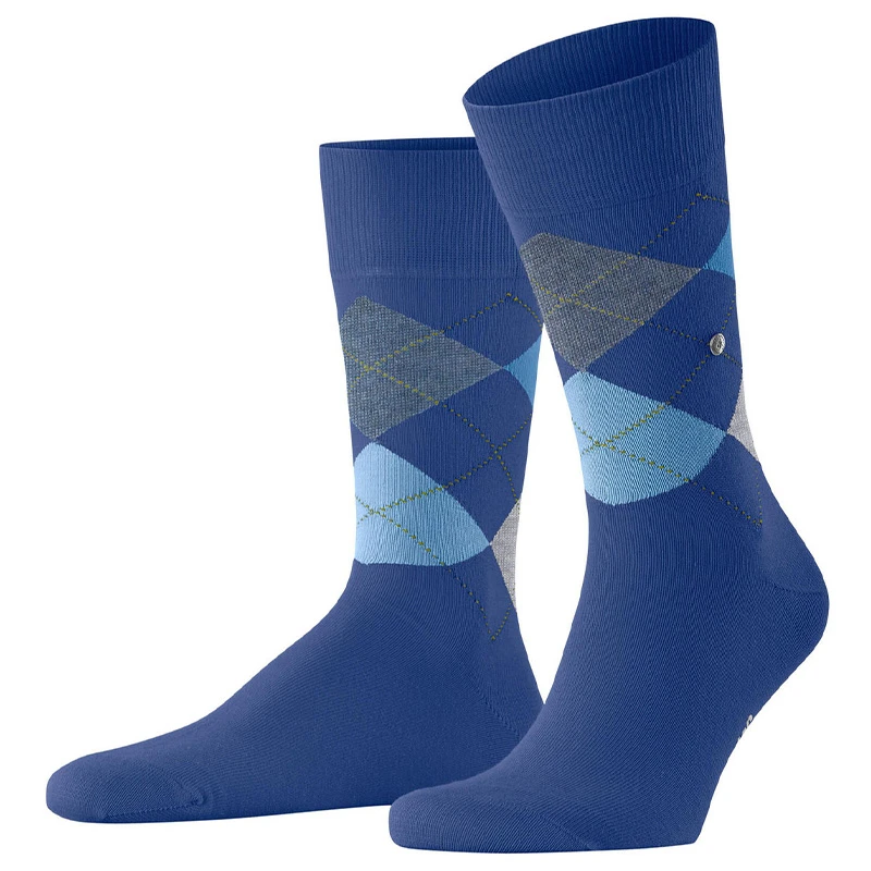 Burlington Sokken King | Blauw Lichtblauw | www.pietkoopmans.nl